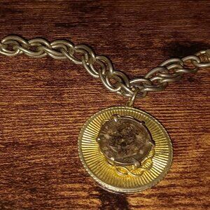 Silver Dime Charm Bracelet